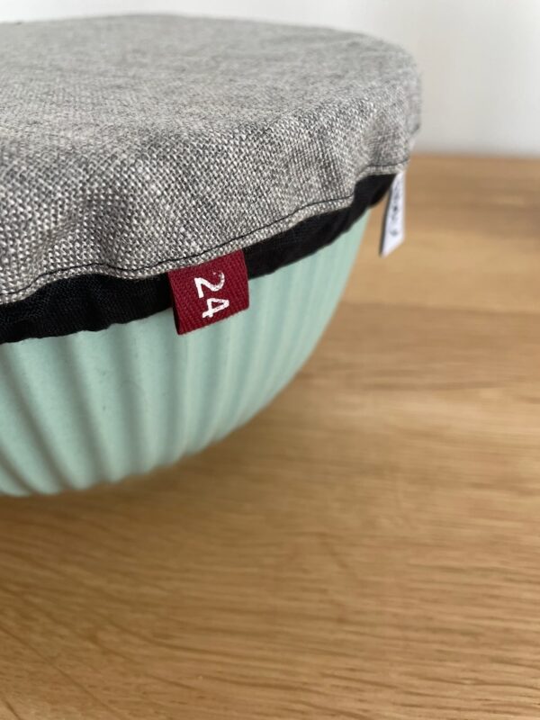 KENNI 24CM in grauer LEINEN matt