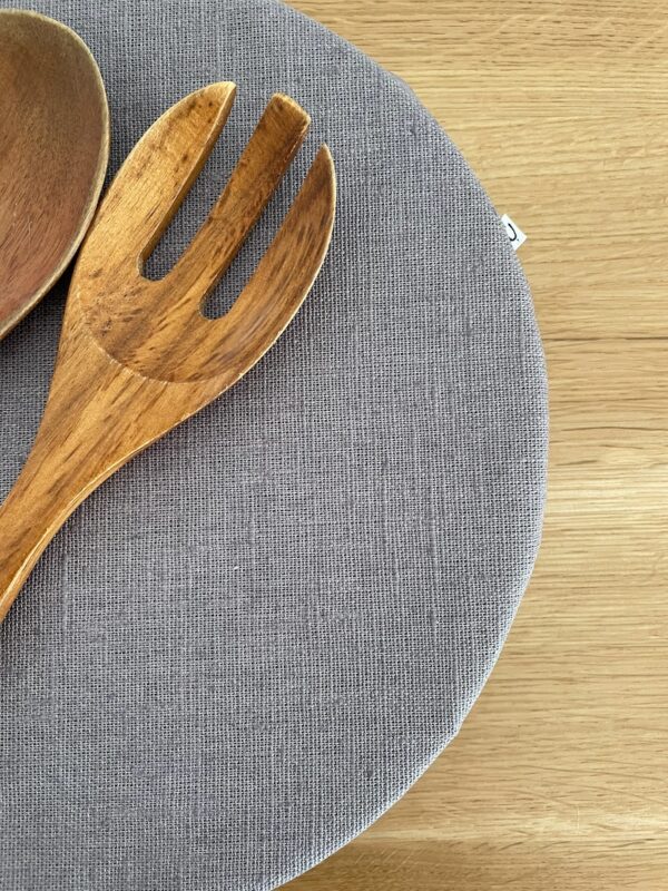 KUACHA 30CM in grauer LEINEN matt