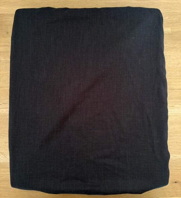 BACKBLÄCH 46x39CM (49x40) in schwarzem LEINEN