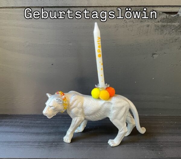 GeburtstagsLÖWIN silber